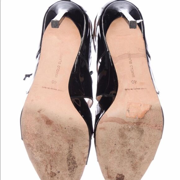 Monaco Blank Patent Leather Mulitistrap Sandals - Picture 5 of 5